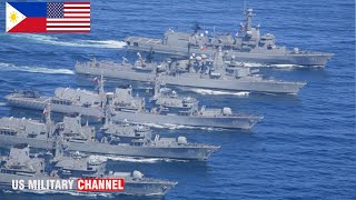 China furious! Dozens of US - Philippine warships launch joint sea & air patrols in South China Sea