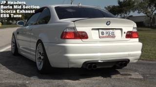 BMW E46 M3 - Start up, Exhaust, Launch, Fly by & More!