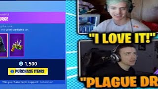 STREAMERS REACT To *NEW* PLAGUE & SCOURAGE SKINS! - Fortnite Cool