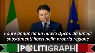 Conte annuncia un nuovo Dpcm (16/05/2020): Ci si sposterà nelle regioni senza limitazioni.