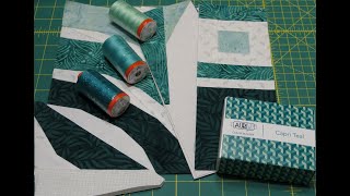 UPDATE: Aurifil's Palazzo FPP Quilt - Block 7 - Teal