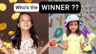 WHO's THE WINNER??  🏆👑🎯 | Counting and  A to Z Challenge | Aayu and Vanu