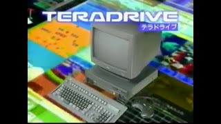 TeraDrive (テラドライブ, TeraDoraibu) IBM PC compatible system with an integrated Mega Drive commercial.