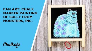 How To Paint Sully from Monsters, Inc. Using Chalkola Chalk Markers