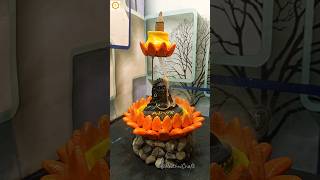 DIY Aadiyogi || Orange Lotus || Smoke Fountain ✌️😊 #prithvicraft #viral #shorts #short