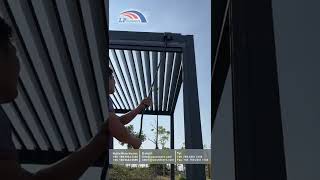 3X4 aluminum louver of  pergola by mannual