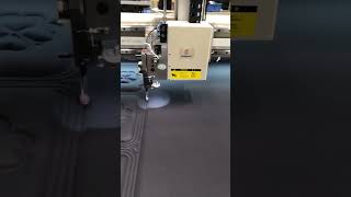 Single needle quilting machine testing