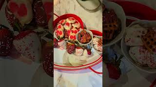 I made a Valentine's Sweets tray filled with chocolatey treats. Yum! #chocolate #enjoy #homemade