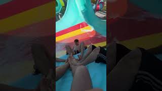 first time in worlds smallest water slides for noobs