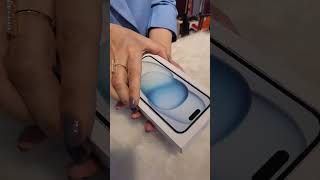 Müştərimizin seçimi iphone 15 modeli🫶 #iphone #iphone15 #unboxing