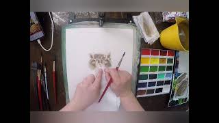 Обзор японской акварели Kuretake Gansai Tambi #акварель #watercolor #обзор