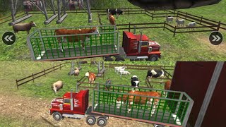 Offroad Farm Animal Truck Driving - Truck Trailer melalui jalan extrem membawa hewan 🐄🐮 Sapi.