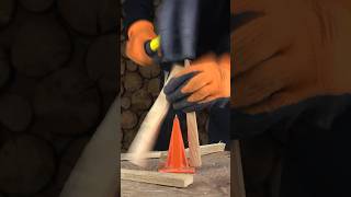 A Better Way to Split Kindling - Forest Master USBB #forestmaster #shorts #kindling #logsplitter