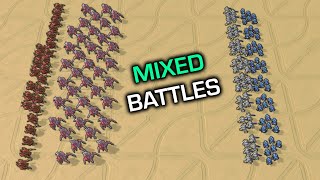 Zealots & Marines vs Stalkers & Hydras? Mixed battles!