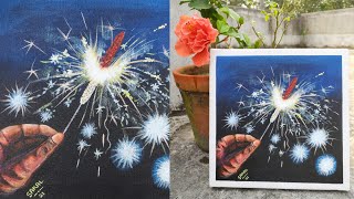 fireworks drawing for beginners.  fireworks drawing on canvas