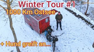 Winter Tour Ostsee #1/Hund greift an