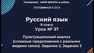 ОГЭ. Русский язык. #Урок37.  Сложные предложения. Разные типы. Связи. Ч1.