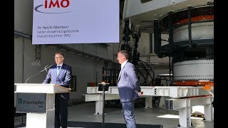 IMO als Industriepartner bei der Fraunhofer IWES Teststand Eröffnung