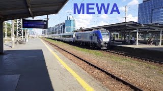 Newag Griffin EU160-020 z IC Mewa do Szczecina (+ głośne hamulce w wagonach)