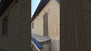 Тёплый дом, тёплый фасад. Термопанель. #amazing #construction #diy #shorts