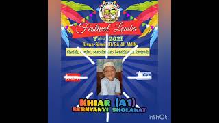 Festival lomba |Online| 2021-Lomba Kreasi- bernyanyi- -KHIAR(A1)- KB/RA AL AMIN KRA