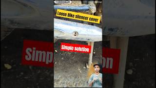 Loose bike silencer cover| #automobile