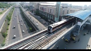 Thaltej to Doordarshan Ahmedabad metro route #aapanimetro #ahmedabadmetro #metrotrain