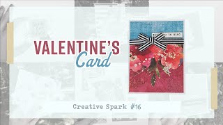 Valentine’s handmade card - Valentines - CREATIVE SPARK # 16 -  #susannahwazlawik #valentinescard