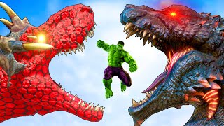 EPIC GIGA DEATHRUN Dinosaurs Fight Animal vs Prehistoric Mammals Speed Race Run Animal Revolt Battle