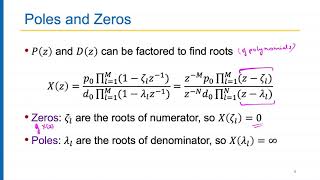 EE301A 6.2:  Rational Z Transform