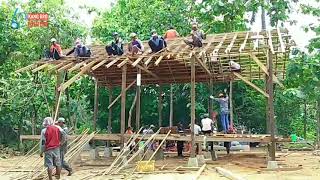 KEREN,,! Mendirikan Rumah Kayu Tradisional Bugis