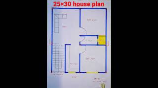 25×30 house plan,2bhk#shorts #housedesign