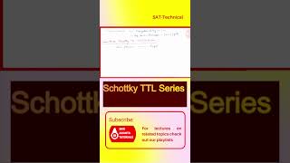 Schottky TTL Series #digitalelectronic  #electronicsengineering #digitalelectronicslectures  #ttl