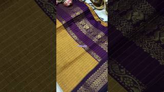 Checked Kalyani cotton sarees #ytshorts