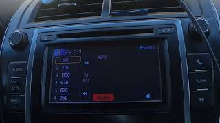 2014 Toyota Camry AM radio bandscan