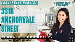 Anchorvale Harvest - 4 room HDB Transacted At Record Breaking Price @ 331B Anchorvale Street!