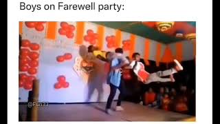 Boy's on farewell party🤣🤣