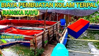 BIAYA PEMBUATAN KOLAM TERPAL 4×2×1 DENGAN RANGKA KAYU