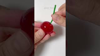 🍒Cherry🧊Ice Cube Squishy DIY with Nano Tape #shorts #squishyqui