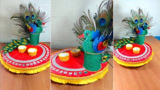 Janmashtami puja thali decoration ♥️😍 | Janmashtami decoration at home ✨️🪷