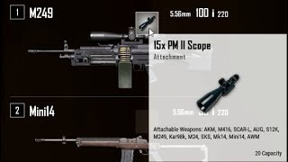 M249 + 15x scope [PUBG]