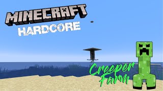 Minecraft Hardcore | Building A Creeper Farm!