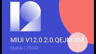 Poco F1 MIUI 12 Stable Update v12.0.2.0