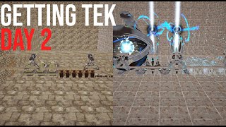 Going from STONE to TEK Day Two | Ark PVP