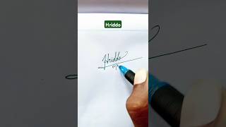 Calligraphy Signature | Hriddo | sk cursive art