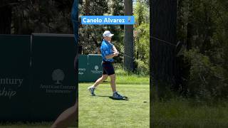 Canelo Alvarez showing off the golf game #boxing #canelo #golf