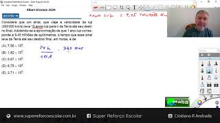MABA CONCURSOS  -  EINSTEIN  -  2024  -  NOTAÇÃO CIENTÍFICA  -  Com prof. Cristiano Andrade