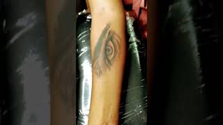 Girl Eye 👁️ Tattoo || 2022 || #shorts  #ArtistUV || Heart Block Tattoos