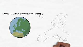 Europe Continent Drawing in One Minute