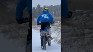 Snow Fun ⛄️ #enduro #offroad #bike #motorcycle #ktm #rider #shorts #youtubeshorts